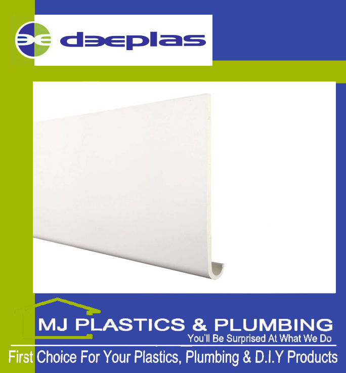 Deeplas 160mm Hockey Nose Windowboard / Fascia - Deeplas White